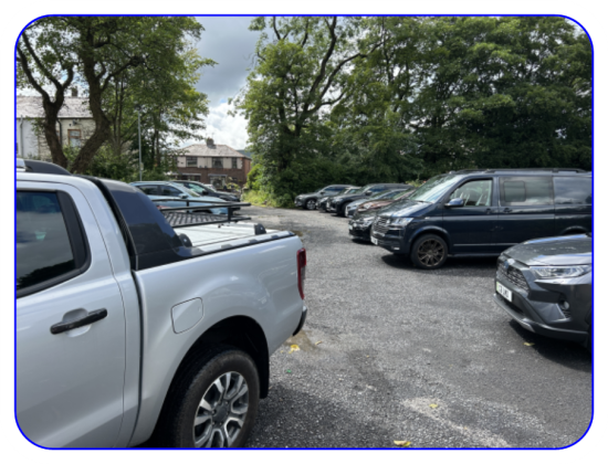 View of parents car park